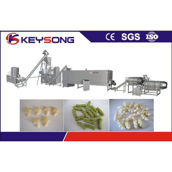 Automatic Fried Kurkure Manufacturing Machine , Big Capacity Kurkure Extruder Machine