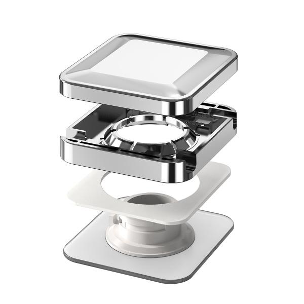 Banheiro Organizador Sucção de Copo Ferro fio de esquina Rack de aço inoxidável chuveiro Caddy 2 níveis