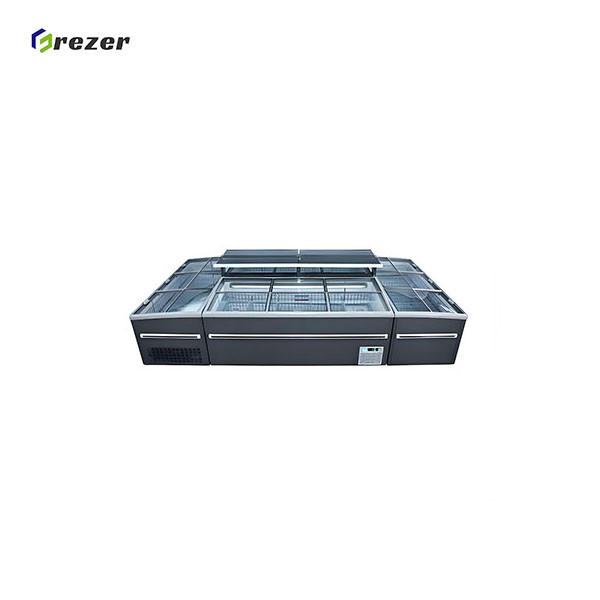 Display de poisson combiné congélateur de grande capacité Commercial Display Chest Freezer