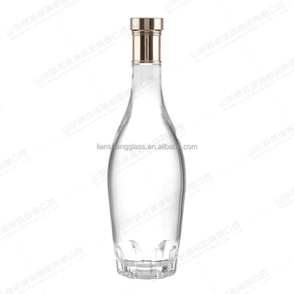 Glass Collar Clear Bottle for Fruit Juice Production at Affordable Prices
