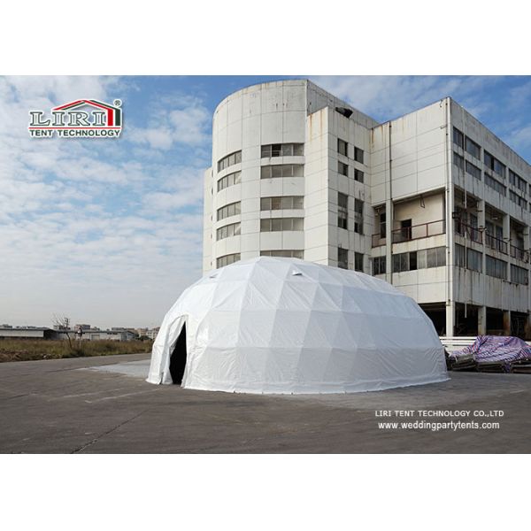 шатер купола события Пвк эллипсиса 25м особенной белой подгонянный портативной машинкой стальной для на открытом воздухе партии