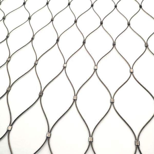 304/316 stainless steel ferrule wire rope mesh for bag protector