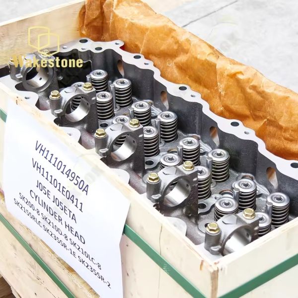 VH111014950A VH11101E0411 Excavator Cylinder Head For J05E JO5ETA SK200-8 SK210D-8 SK210LC-8SK215SRLC SK235SR-1E SK235SR-2