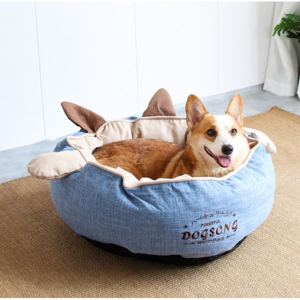 Круглая кровать вертепа кота любимца для щенка и котенка с Выскальзывани-устойчивым дном