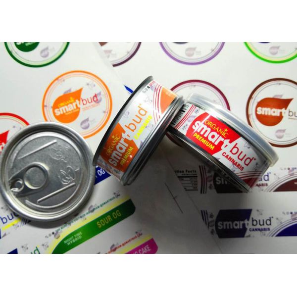 Tinplate Material Smoking Items 16 Flavors Sealed Tin Cans 3.5 Gram