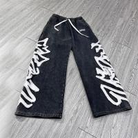 Custom Contract Stitch Embroidery Patch Logo Hoodie Flare Baggy Loose Fit Sweatpants For Men