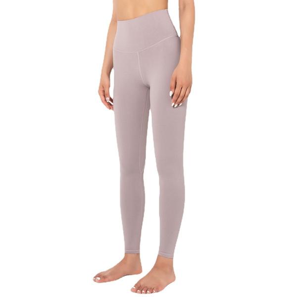 Yoga suit nude yoga pants women high waist hip-lift running tight elastic fitness pants