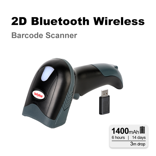 Handheld 2D читатель штрихкода точности EAN 13 блока развертки 5mil штрихкода Imager 1400mAh
