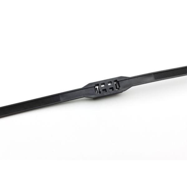 Self Locking Black Nylon Cable Ties 700mm Length For Security Handcuffs