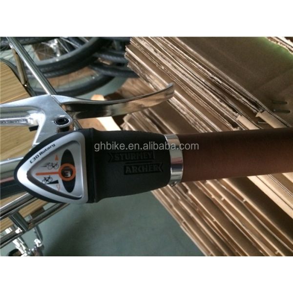 Retro Fixed Gear Bike Bicycle with Front Carrier Inner 3 Speed Road Bike To Be Ordered