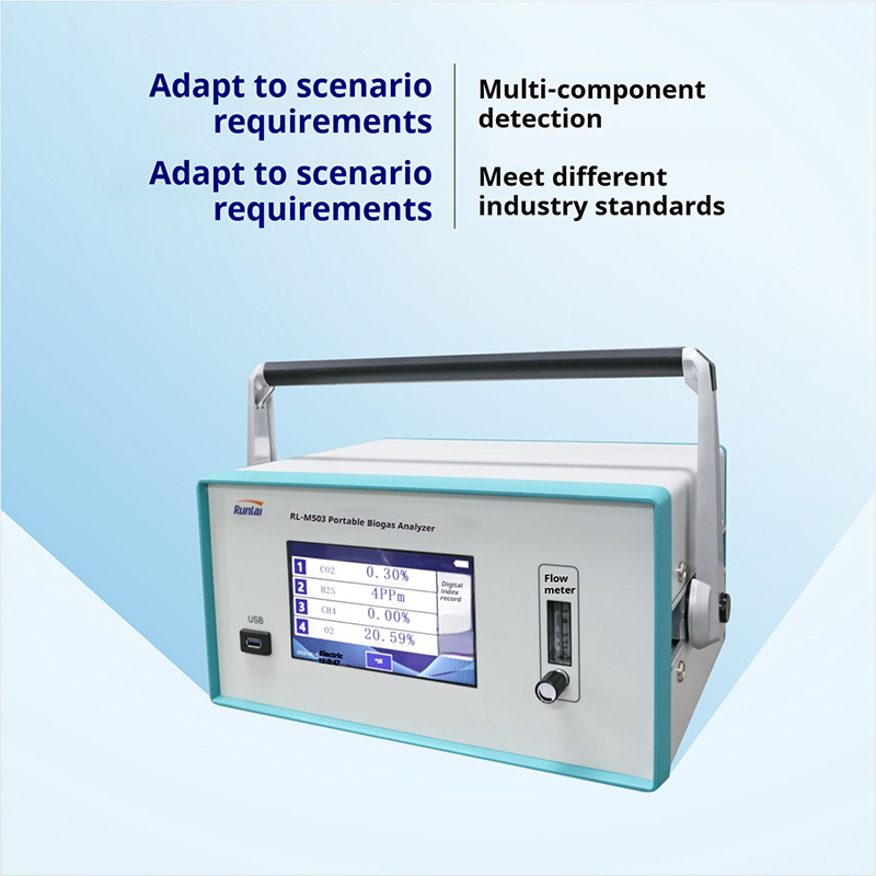 Portable Biogas Calorific Value Analyzer CO2 CH4 H2S O2 Methane Tester Gas Detector