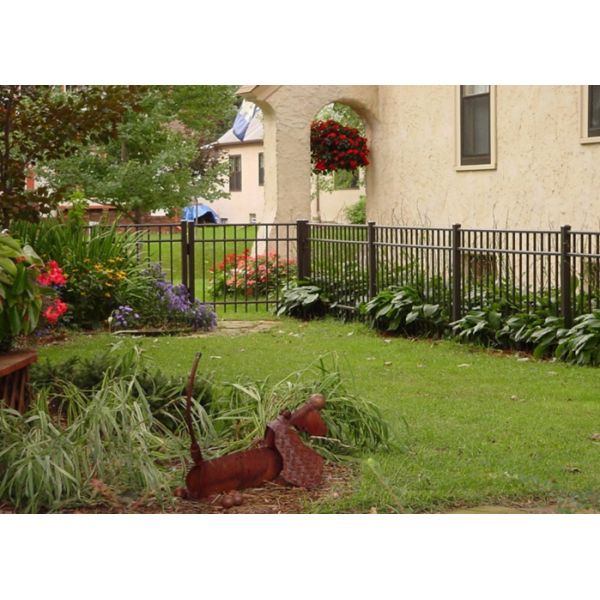 Ornamental Metal Railings Automatic Security Gates Commercial For Courtyard Fence