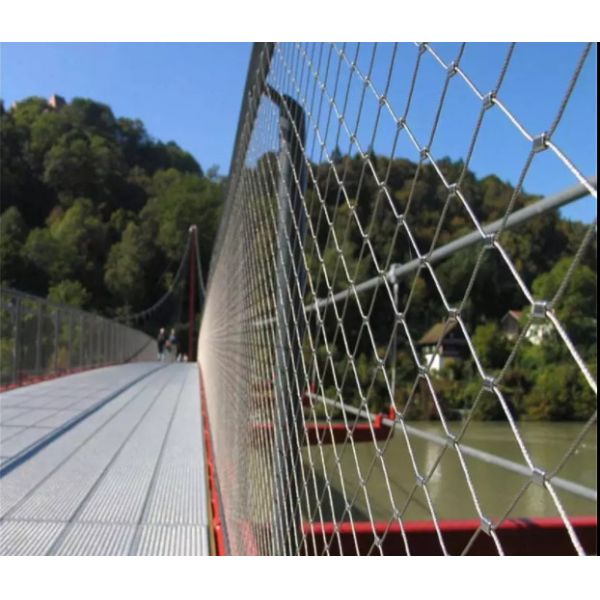 Stainless Steel Wire Rope Mesh for Bridge Anti-Throwing Highway Railway Protection