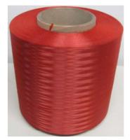 Fio de grande resistência de Aramid da torção de Taparan, fio à prova de balas tingido vermelho do filamento 1000D