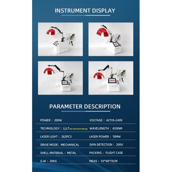 Безболезненный прибор роста волос лазера диода машины 650nm терапией света СИД PDT