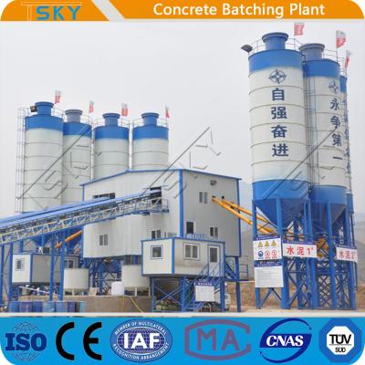 planta de tratamento por lotes concreta misturada pronta de 2x55KW HZS180