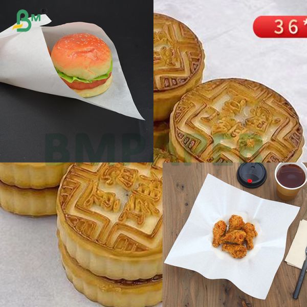 100% Virgin Wood Pulp  Machine Glazed Kraft Paper Roll 40-60G 
