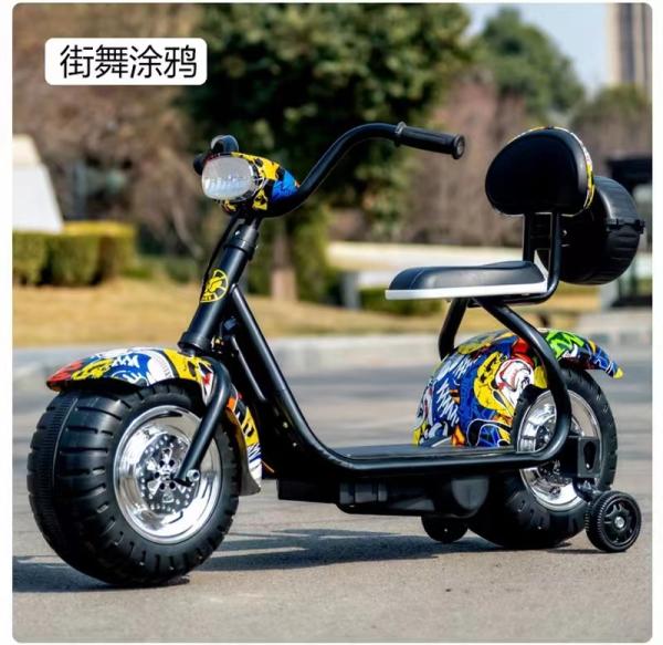 Motos elétricas para crianças com luz e música