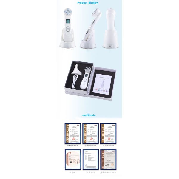 Skin Tightening Lifting Ultrasound Beauty Machine Ultrasonic Led Light Therapy At Home