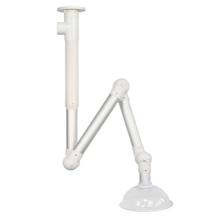 Durable Laboratory Accessories Ceiling Mounted Lab Extraction Arm Flexible