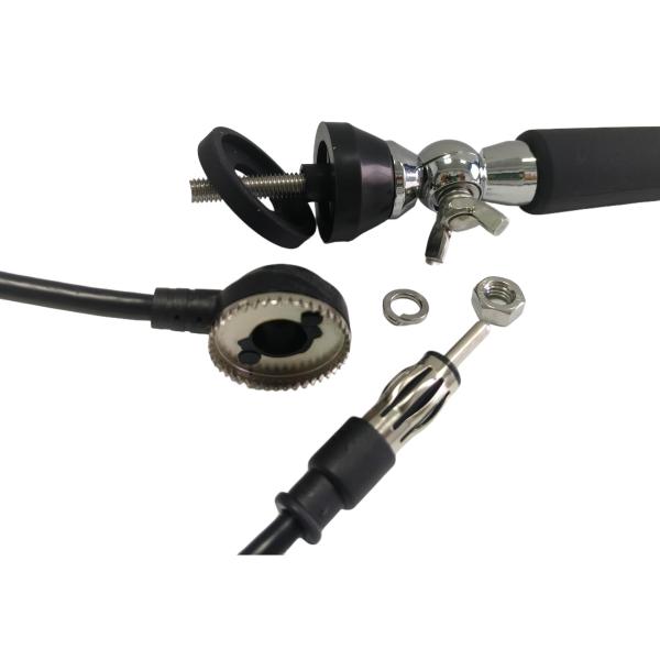 Waterproof Rubber Marine AM/FM Golf Cart ATV UTV RV Car Stereo Boat Mast Flexible Radio Antenna Truck Excavator Tractor