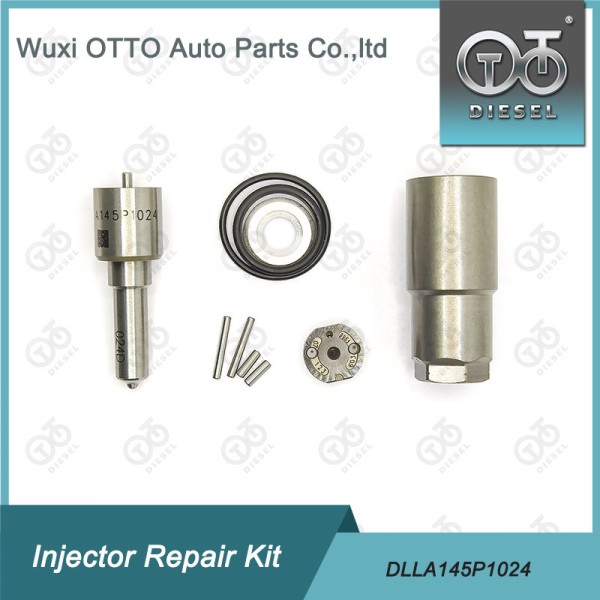 Denso Diesel Injector Repair Kit with DLLA145P1024 Nozzle for 23670-0L010 Model in High-speed Steel