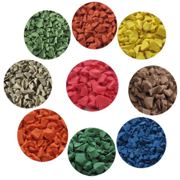 Eco Friendly EPDM Rubber Granule Orange EPDM Color Granules Customized