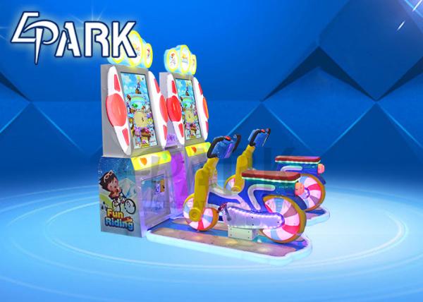 Indoor Speed Kids Bicycle Amusement Kiddie Ride  Indoor Arcade Video Kids Game Machine