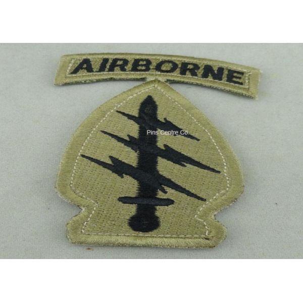 USA Military Clothes Custom Embroidery Patches OEM For Promotion