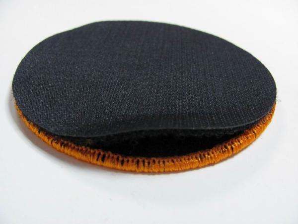 Twill Nylon Clothing Embroidered Patch Washable Velcro Backing