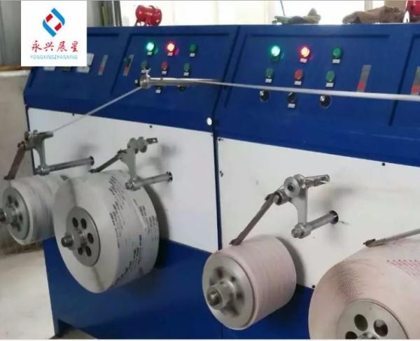 Máquina de enrolar banda de fixação controlada por PLC totalmente automática