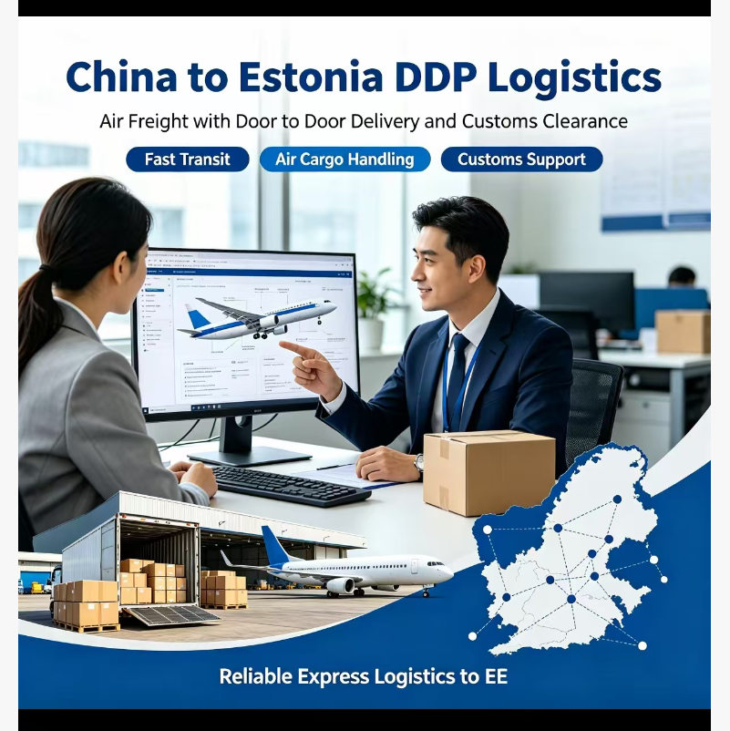 China to Estonia DDP Logistics with Door to Door Delivery and Customs Clearance