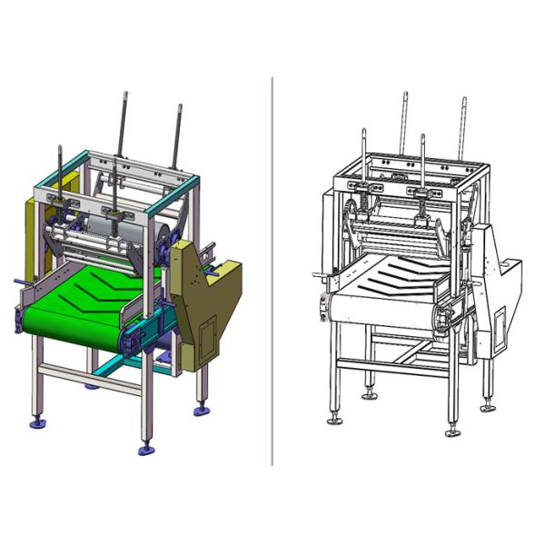 Heat Resistant 2 Tons Max Loading Easy to Install Industrial Belt Conveyor for Bag Flattening
