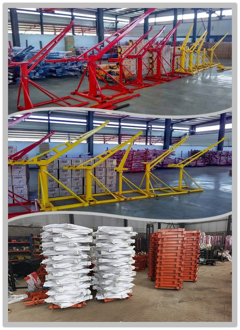 Fixed Mini Electric Hoist Crane Construction Roof Small Lift Crane With Efficient Motor