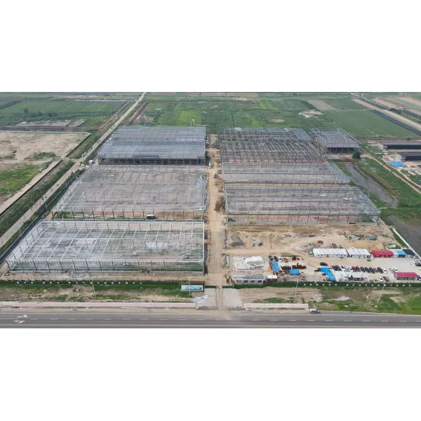 Prefabricated Steel Structure Industrial Workshop Building with CE Certificate, Customized Size, and Seismic Grade 8