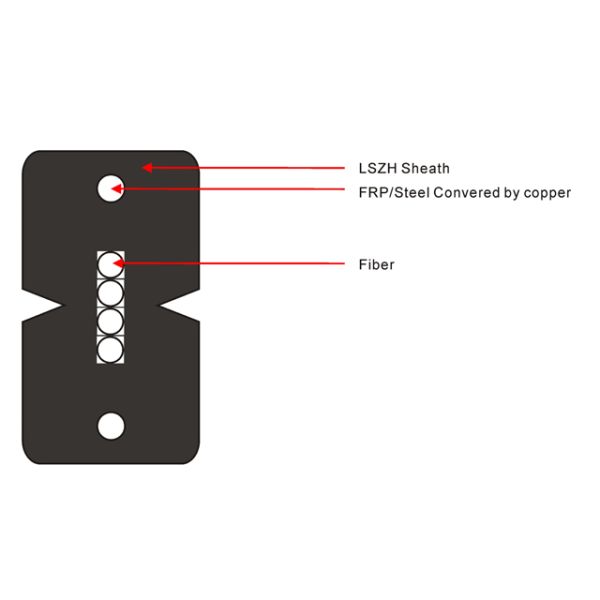 Customized Optical Fiber Network Cable FTTH GPON For Indoor Communication