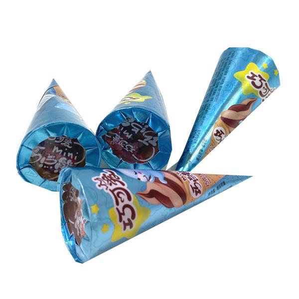 Fancy and Crisp Chocolate Candy Crisp Ice Cream Shaped Chocolate Dessert Cups