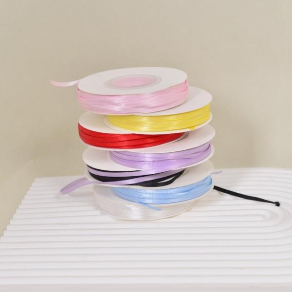 Birthday cake decoration 0.3cm bow ribbon handmade DIY bouquet floral bag flower gift box packaging ribbon