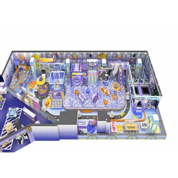 Space Arcade Indoor Soft Play Playground Sci Fi Themed for Home Commercial