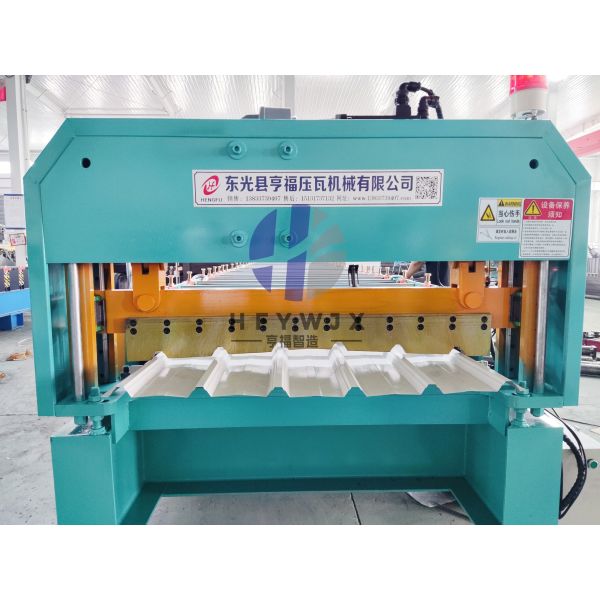 350H Steel Frame Trapezoidal Sheet Forming Machine 12-15M/Min 1000-Type