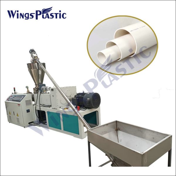 Plastic Plastic PVC PP PE PPRC Pipe Manufacturing Production Making Extruders Machine