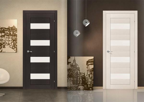 Coloured Wooden French Doors , Front PVC Wood Door 2000*900mm PRIMA02
