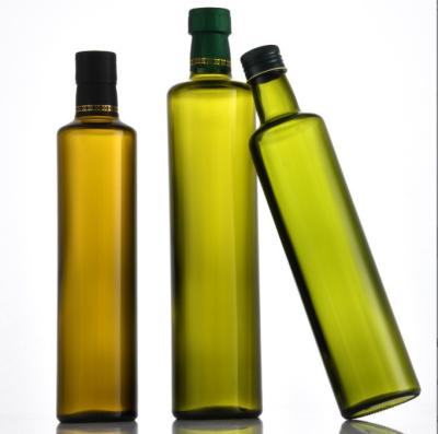 Glass Collar 100ML 250ML 500ML Clear White Black Olive Oil Bottle with Measurement
