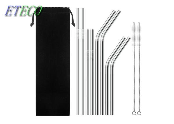 Customized Logo Stainless Steel Reusable Straws Environmentally Friendly