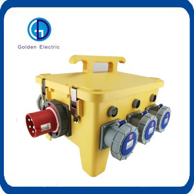 Caixa de distribuição combinada portátil com tomada industrial personalizada e à prova d'água