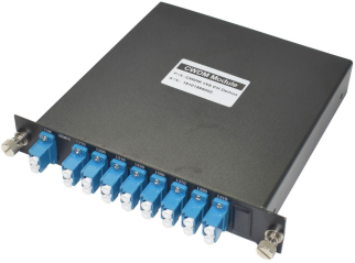 Канал стекловолокна 9+1 ШКАФА решения 1U WDM CWDM MUX DEMUX