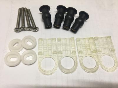 Cross Head Toilet Mounting Hardware , Rubber Expansion Toilet Seat Cover Screws