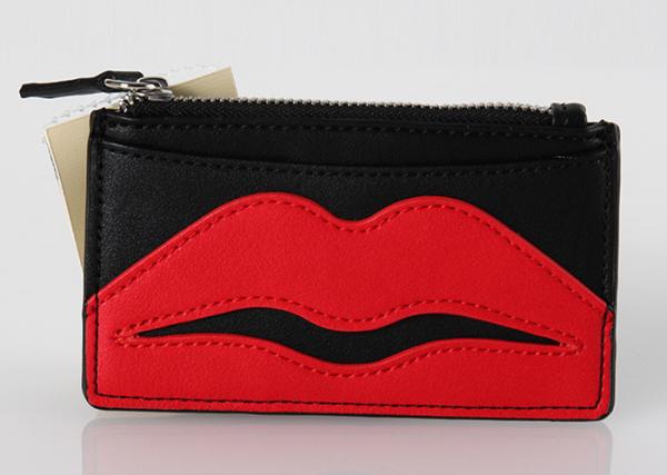 Clear Vinyl Fashion Travel Cosmetic Bag , Small Plastic Makeup Bags With Lip Logo