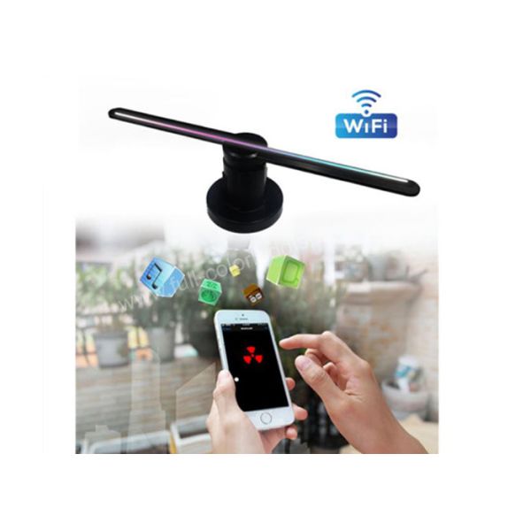 176º Angle Outdoor Digital Advertising Screens LED Hologram Fan 3D 100-240V/AC