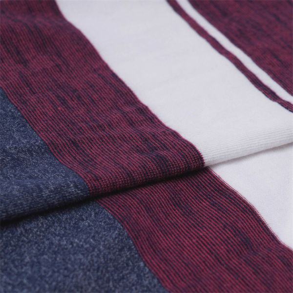 Comfortable And Skin-Friendly Soft Fashionable And Classic Striped Knit Fabric For T-Shirt
